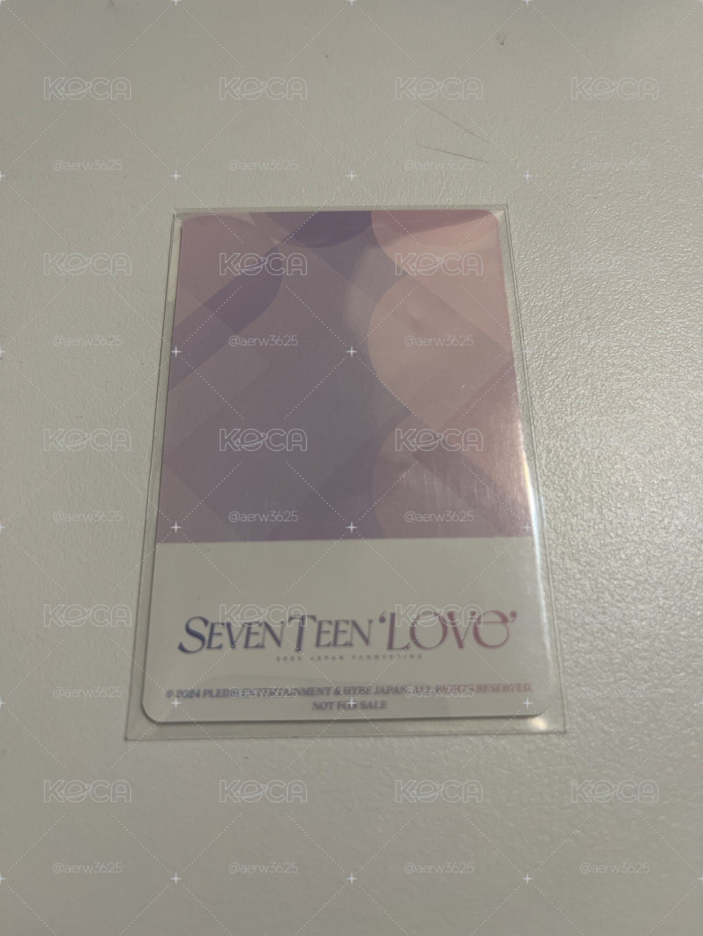 Vernon fm love 粉藍卡