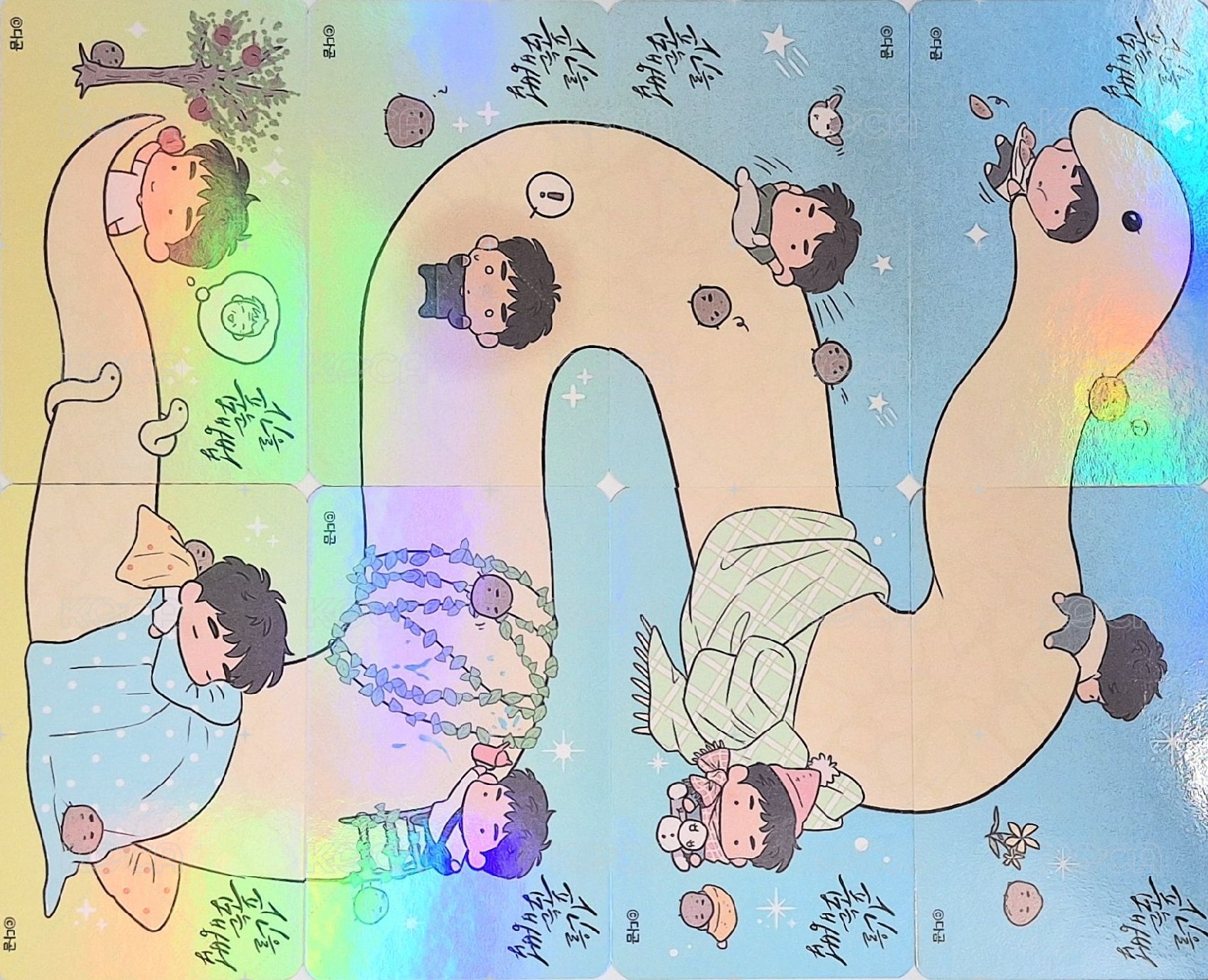 WEBTOON SHOP周邊 Ver.1 隨機卡 一套（小卡+透卡） 背面