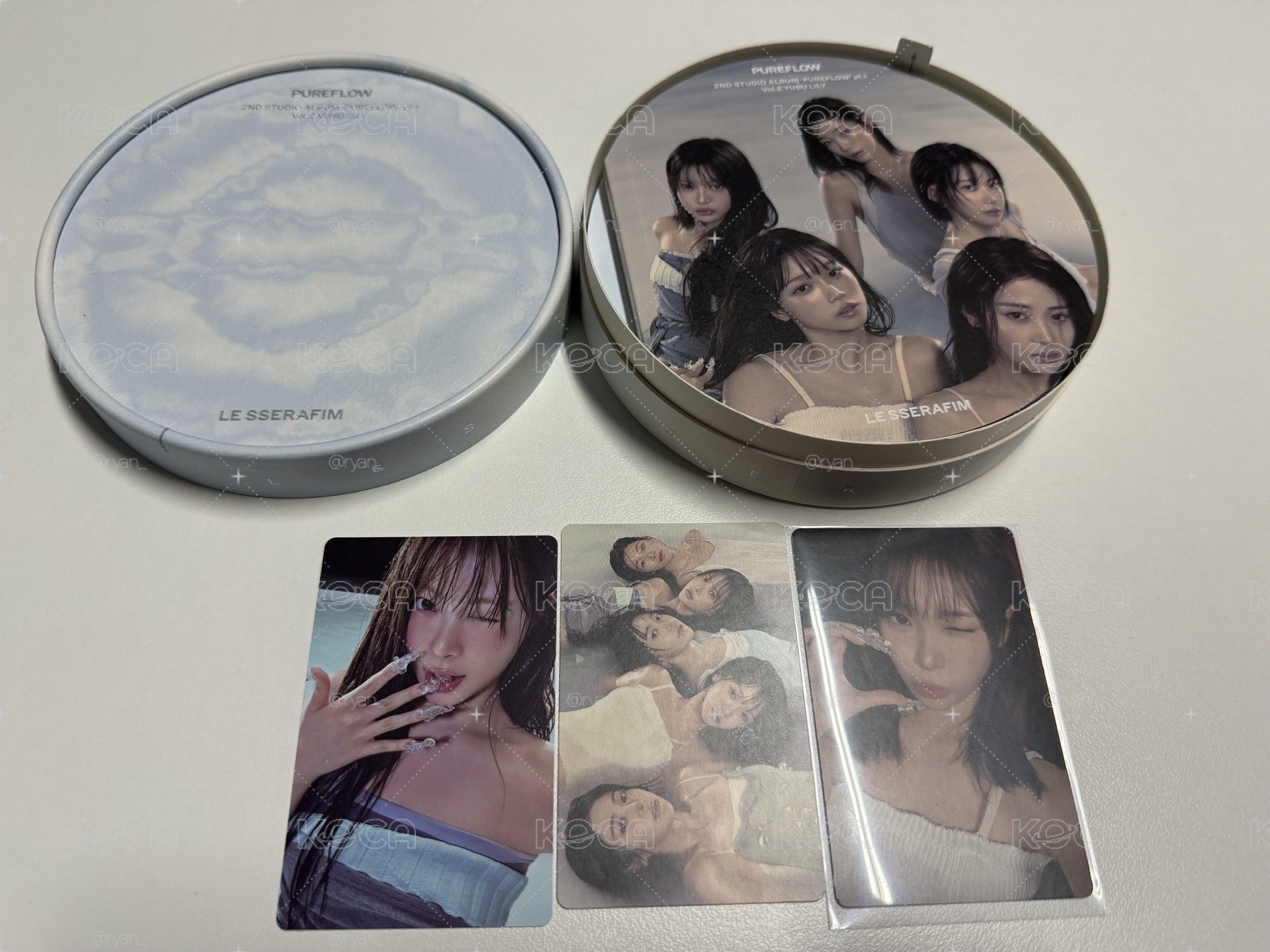 美版 現貨 PUREFLOW hello82 特典卡 ver. PB 采源 恩採 團體卡