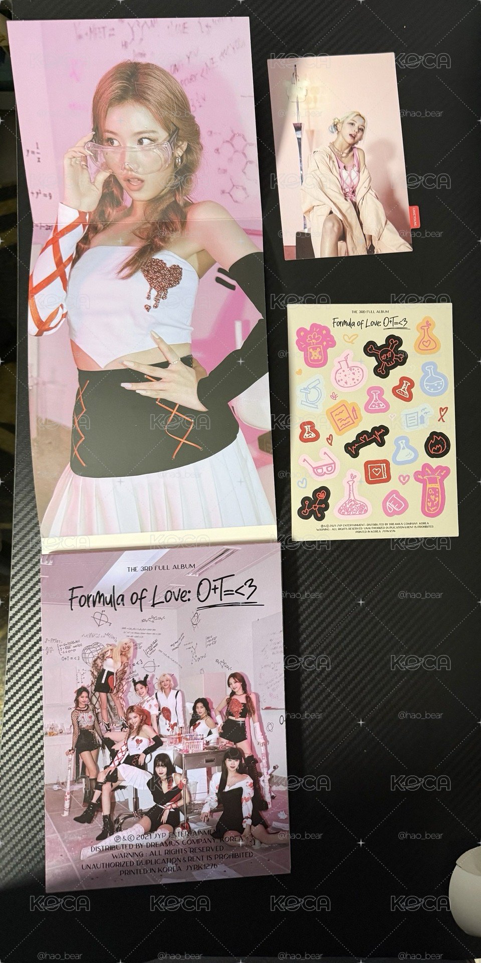 Twice 正規三 科學家 紅版空專 紗封底