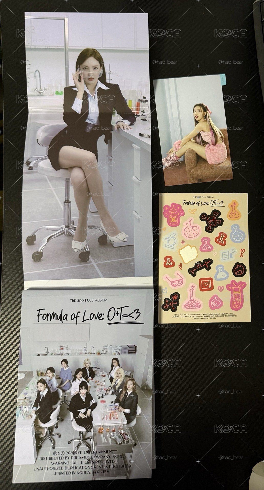 Twice 正規三 科學家 娜璉封底 藍版空專