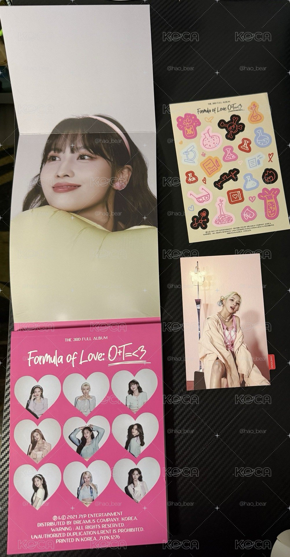 Twice 正規三 科學家 桃封底 膚色版空專