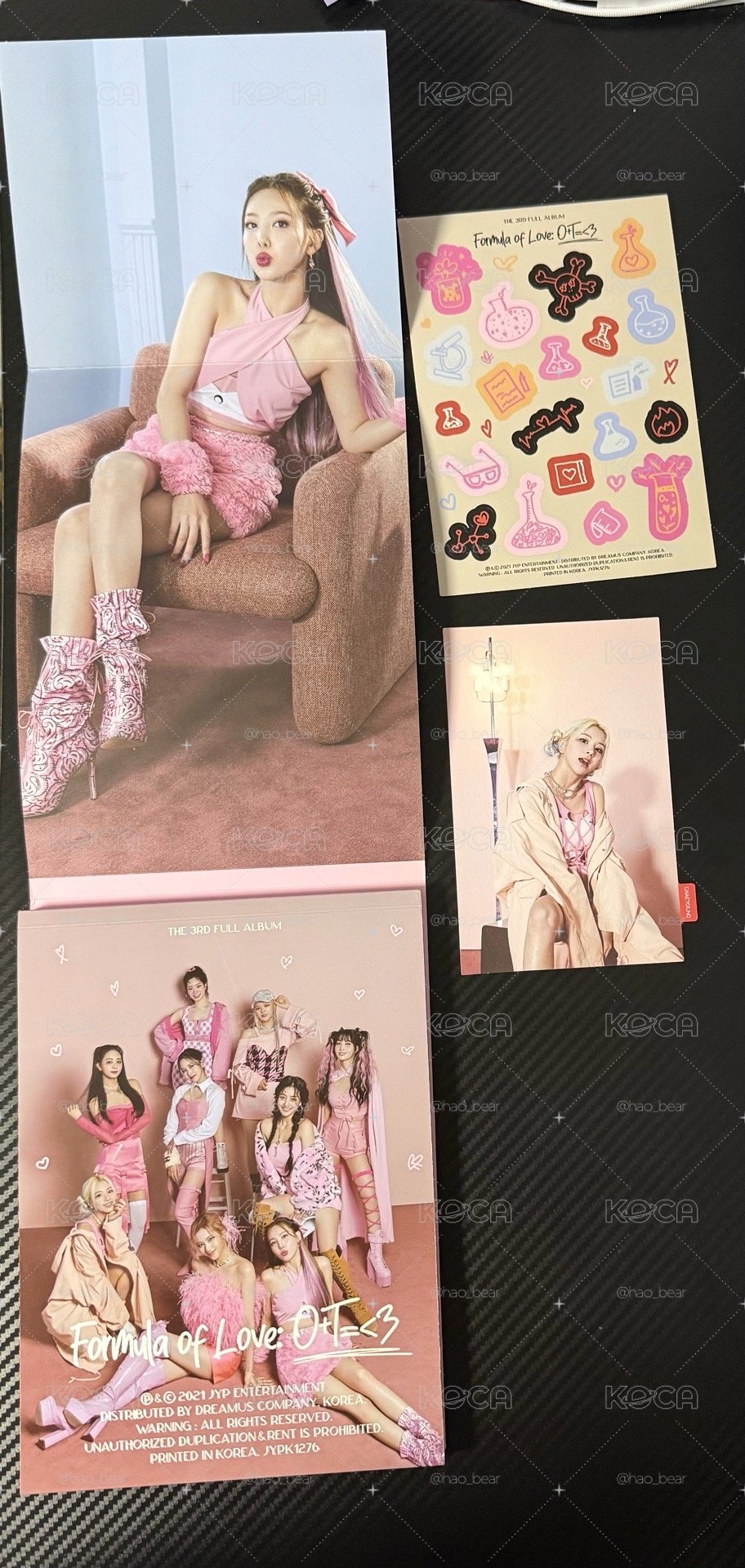 Twice 正規三 科學家 娜璉封底 粉版空專