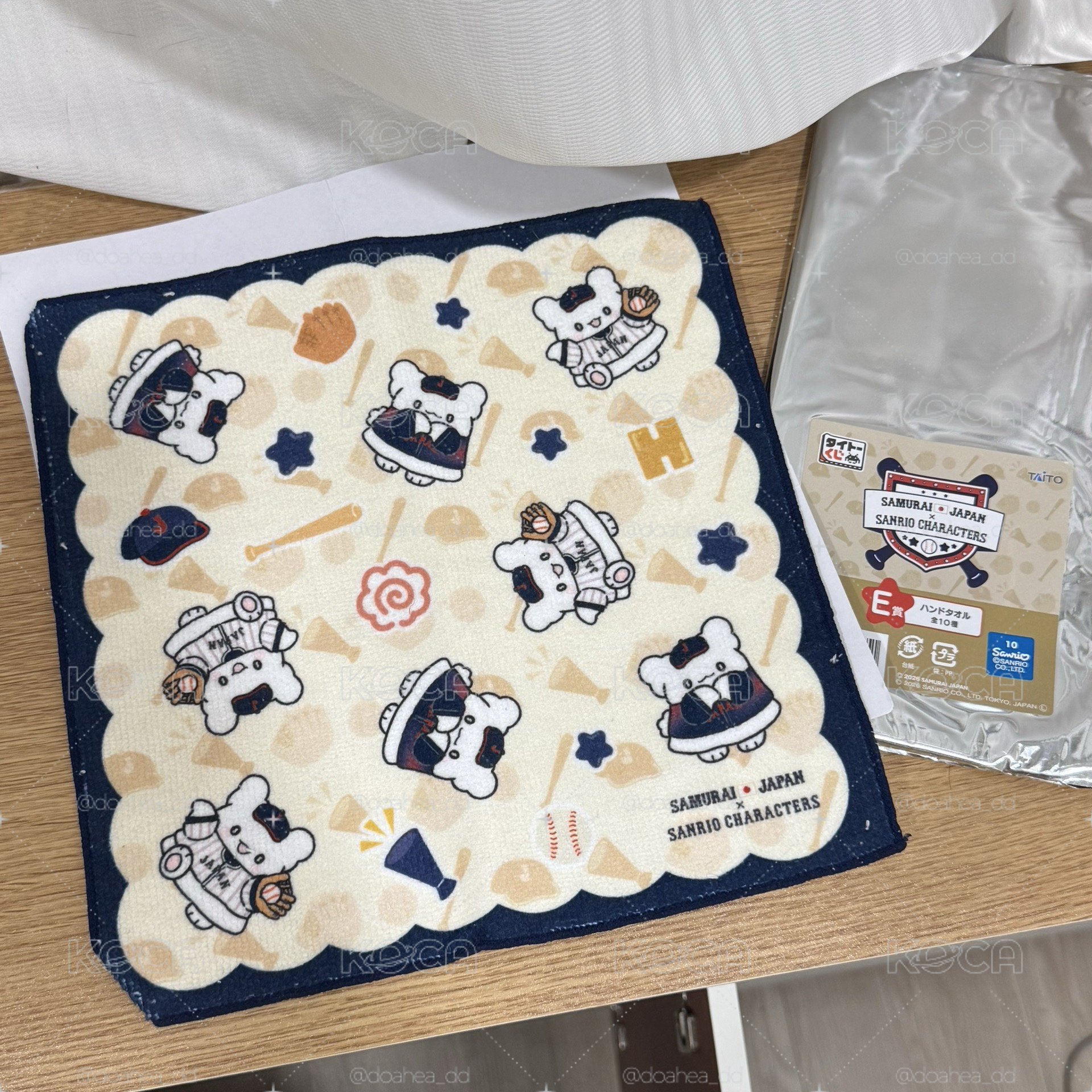 三麗鷗x侍日本 E賞 花丸 毛巾