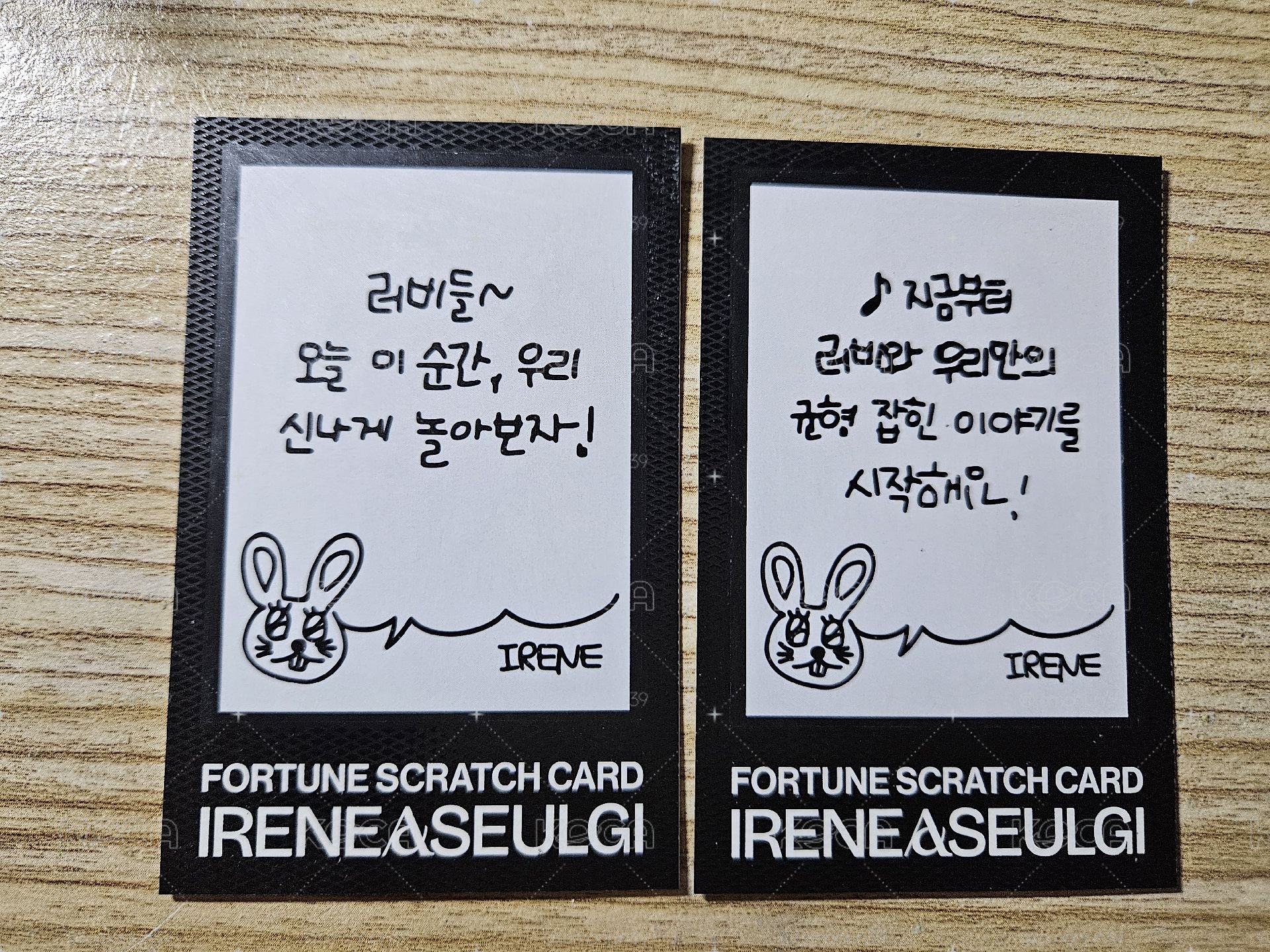 IRENE & SEULGI 刮刮卡