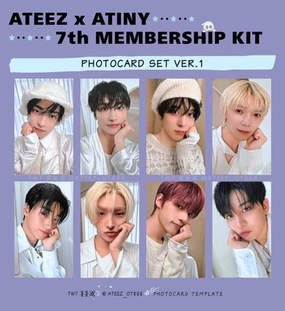 ATEEZ 7期會員禮 弘中set