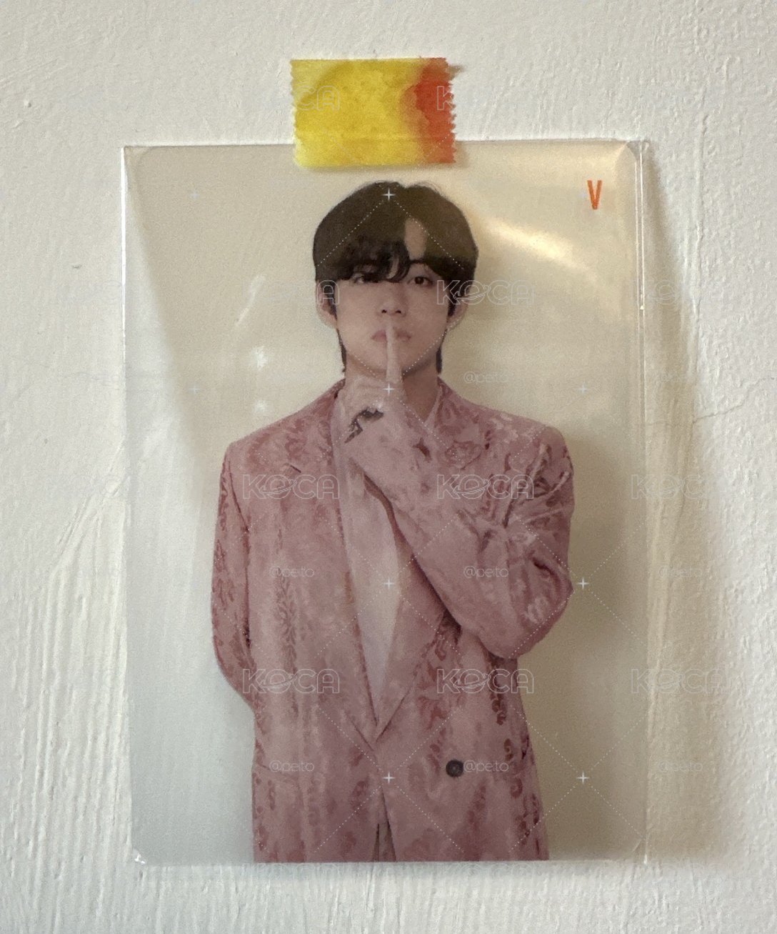 BTS V Festa 2020 夜燈 小卡 透卡