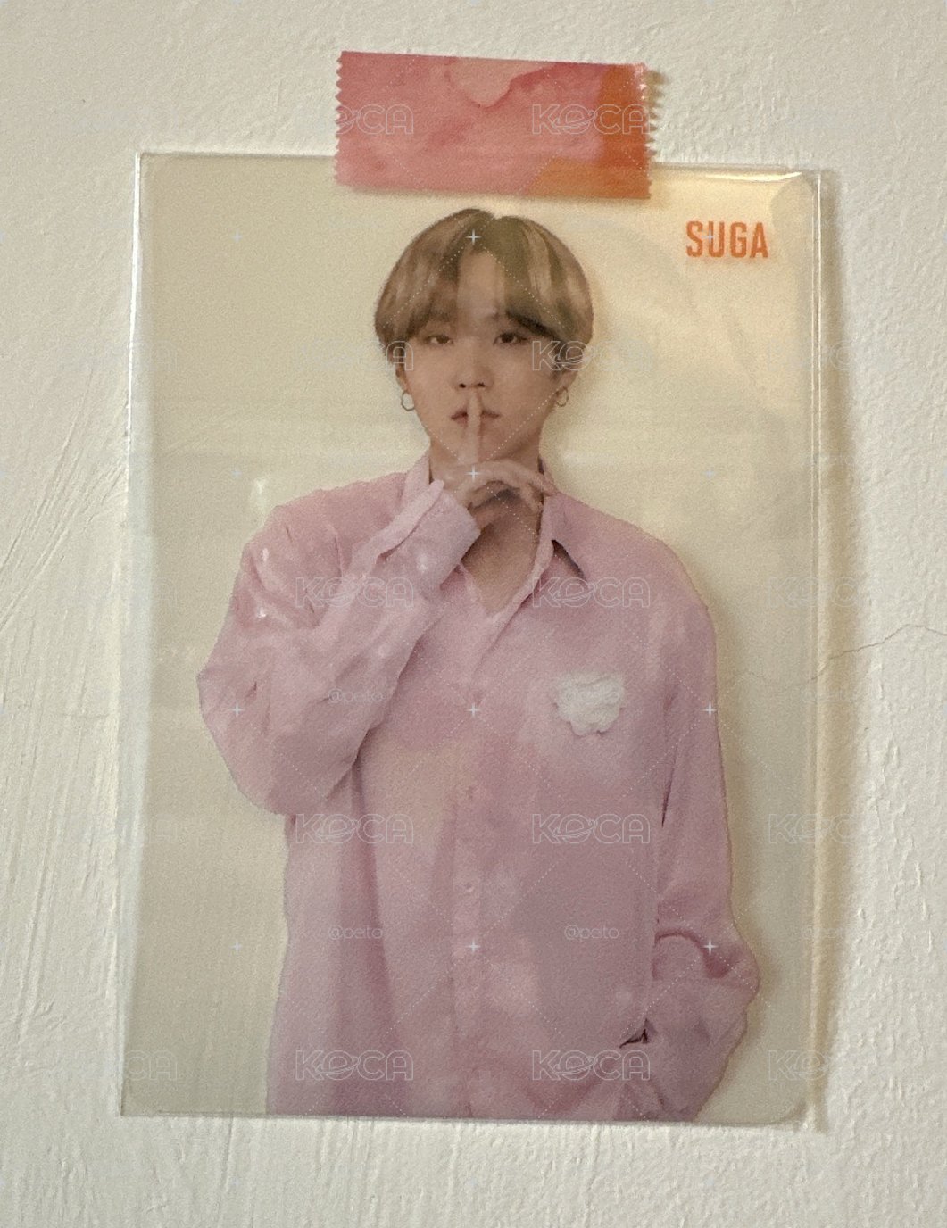 BTS SUGA 2020 Festa 夜燈 小卡 透卡