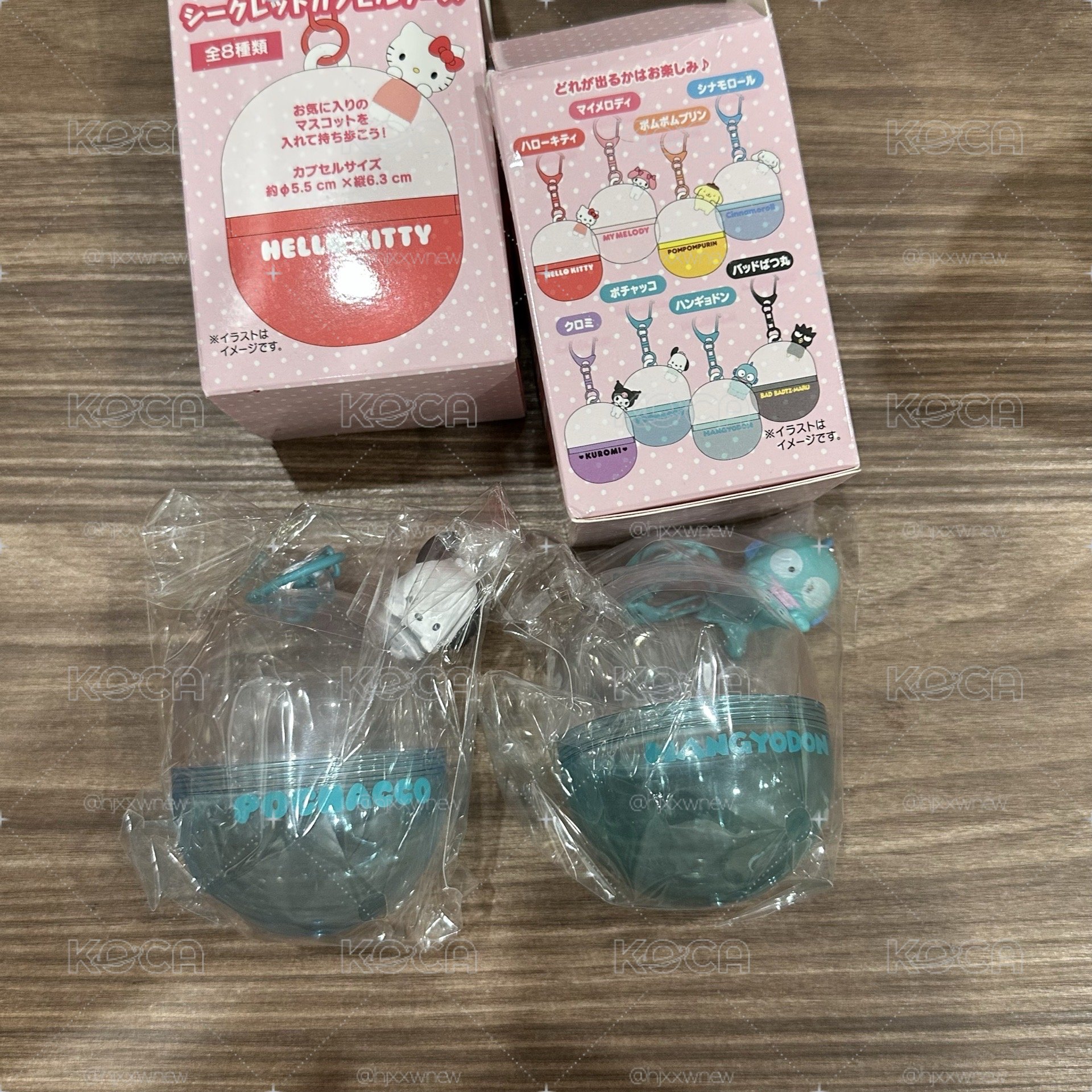 扭蛋造型收納吊飾 人魚漢頓/帕恰狗 扭蛋盲盒 
