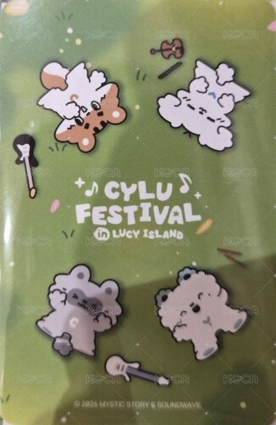CYLU快閃店 野餐墊 周邊卡  背面