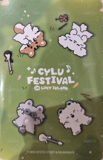 CYLU快閃店 野餐墊 周邊卡  背面
