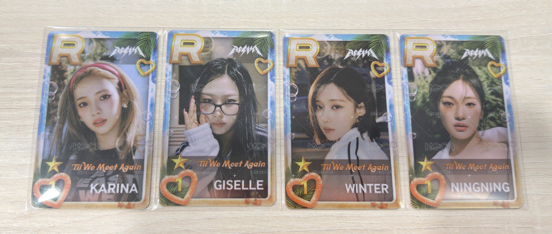 aespa spicy遊戲卡一套