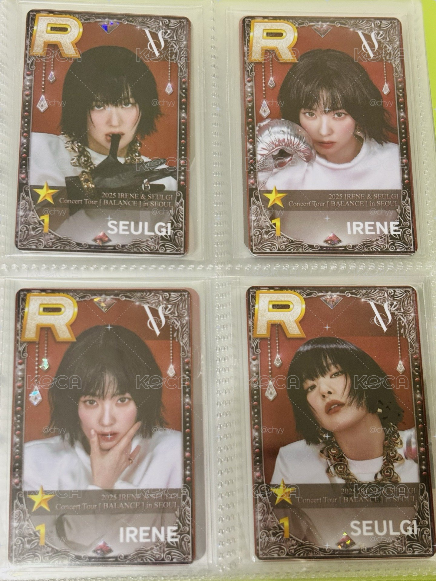 BALANCE 首爾場 遊戲卡  IRENE SEULGI