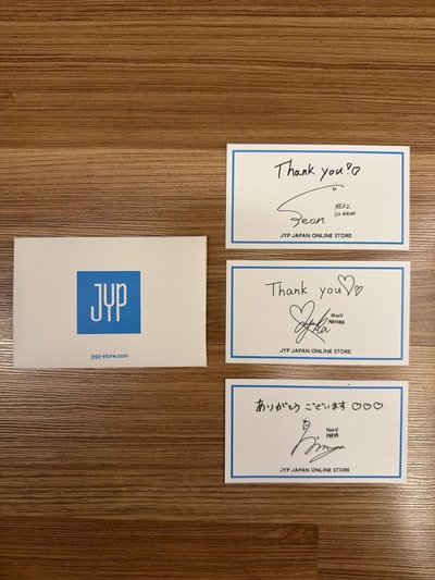 JYP 家族滿額簽名卡