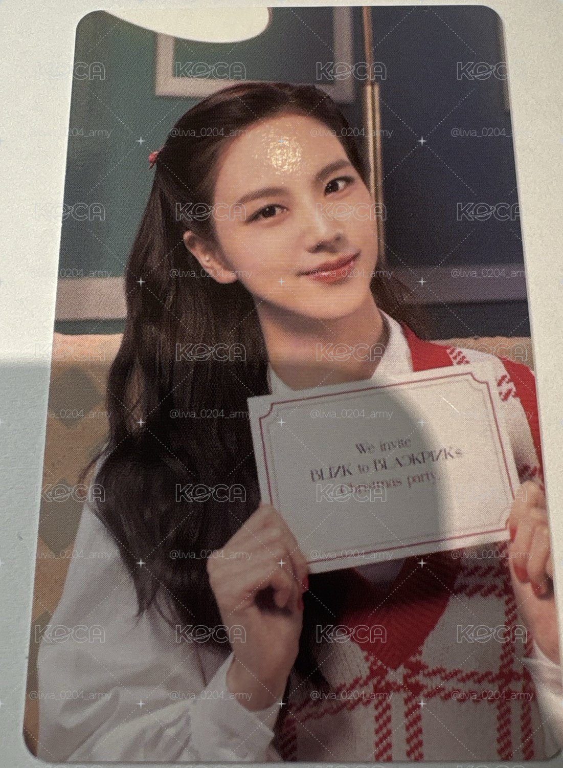 Blackpink jisoo官拍小卡