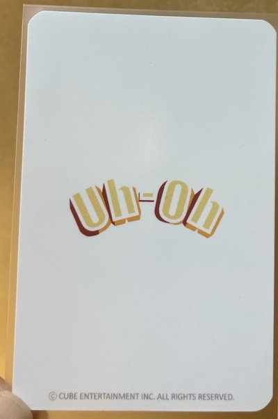 UH-OH麵打歌卡