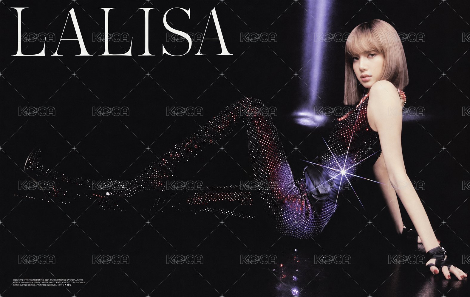 LALISA 金版專輯 海報  背面