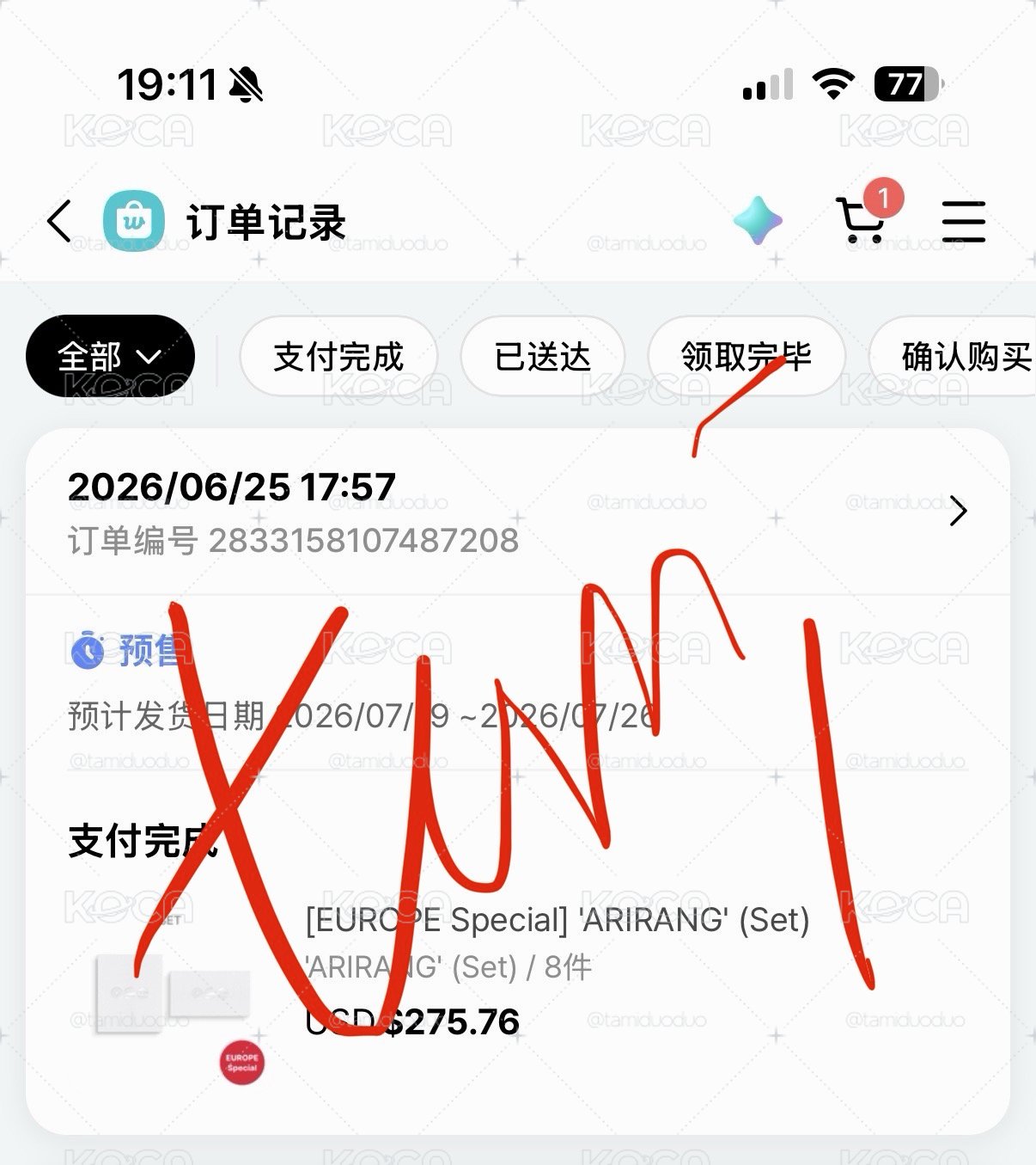阿里郎 兩版專輯（K+M) 全新未拆