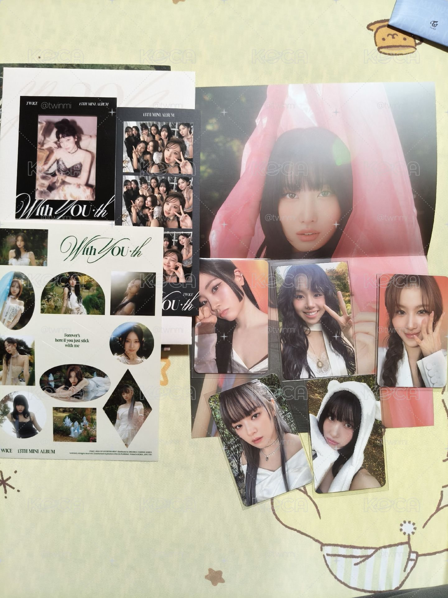 twice 迷13 綠版全專 熊帽桃