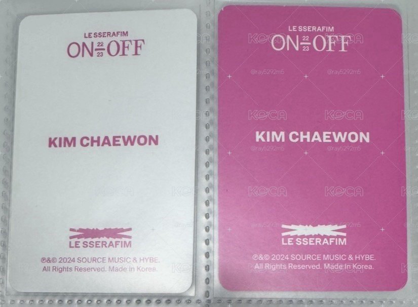 ON-OFF 采 兩張一起