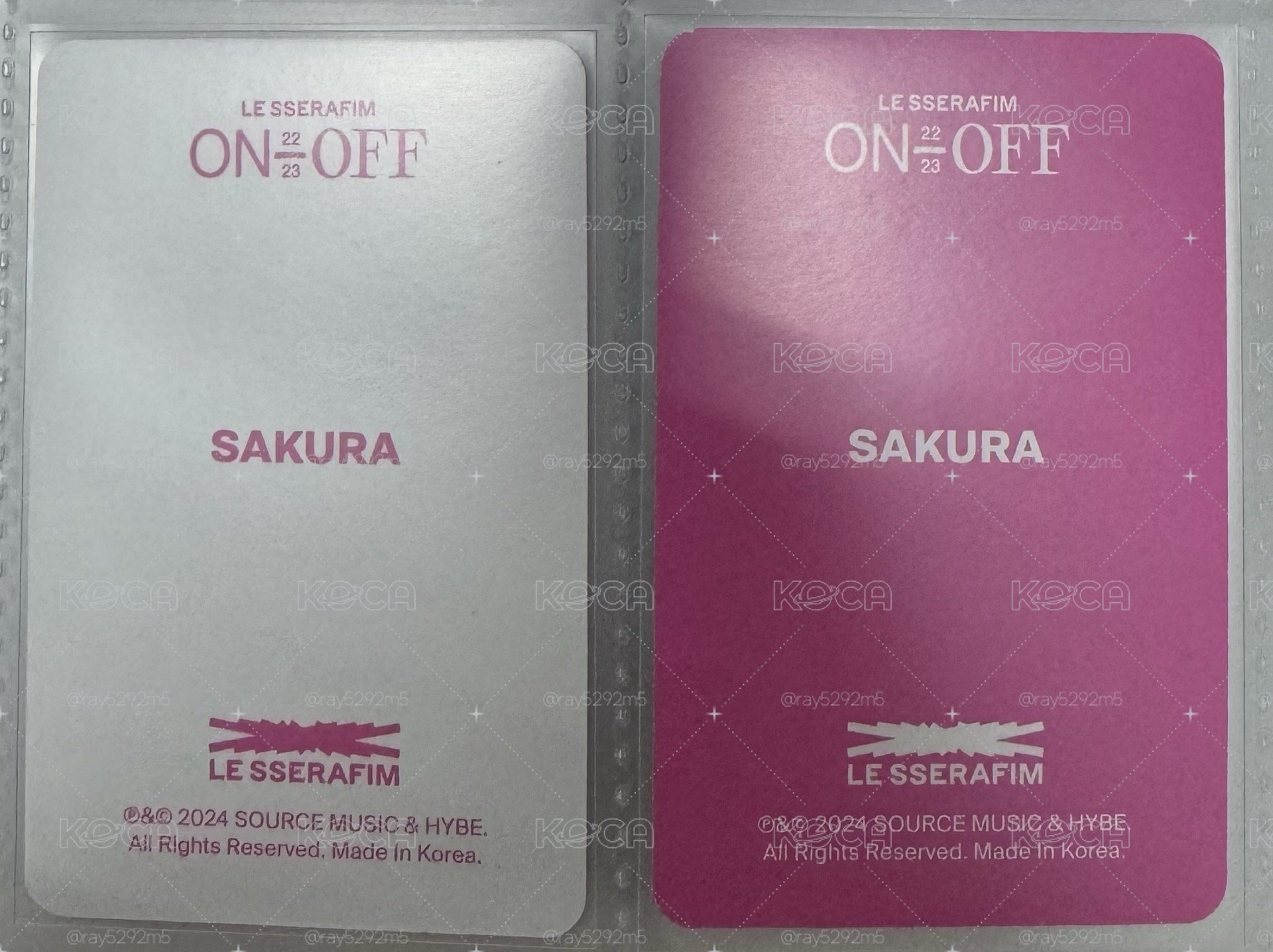 ON-OFF 櫻 兩張一起