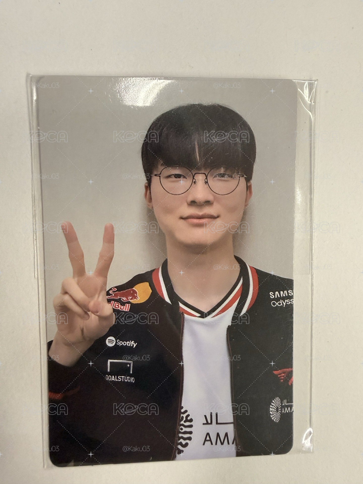 T1 咖啡廳2026手勢小卡FAKER