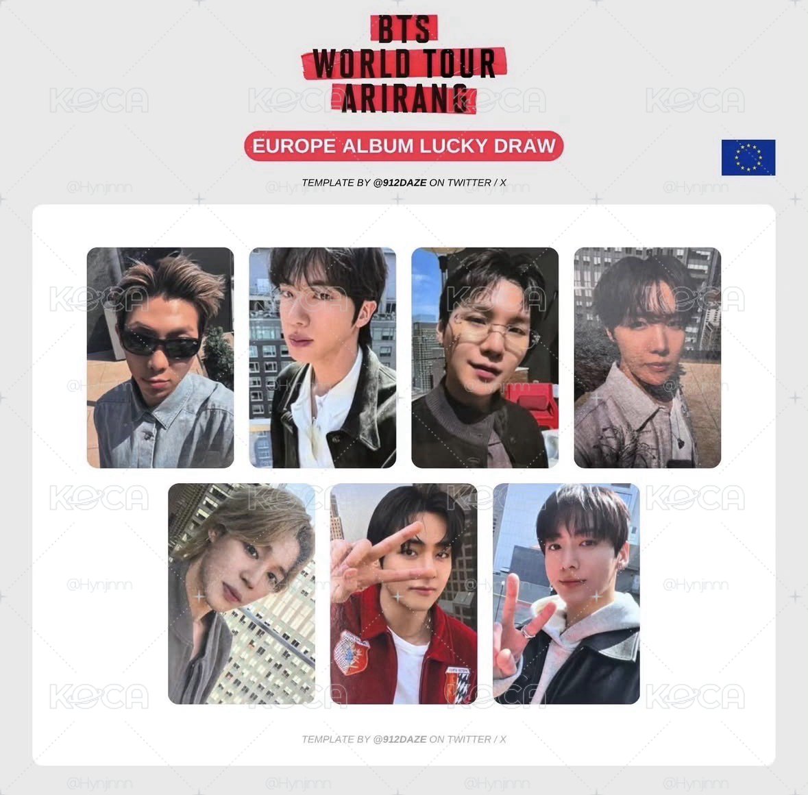 BTS arirang 歐巡 Pick up 旻特典卡 