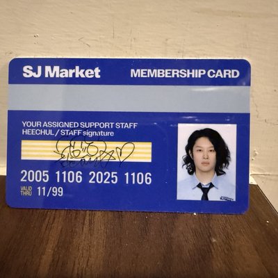 希澈台超入場卡+日本扭蛋證件照