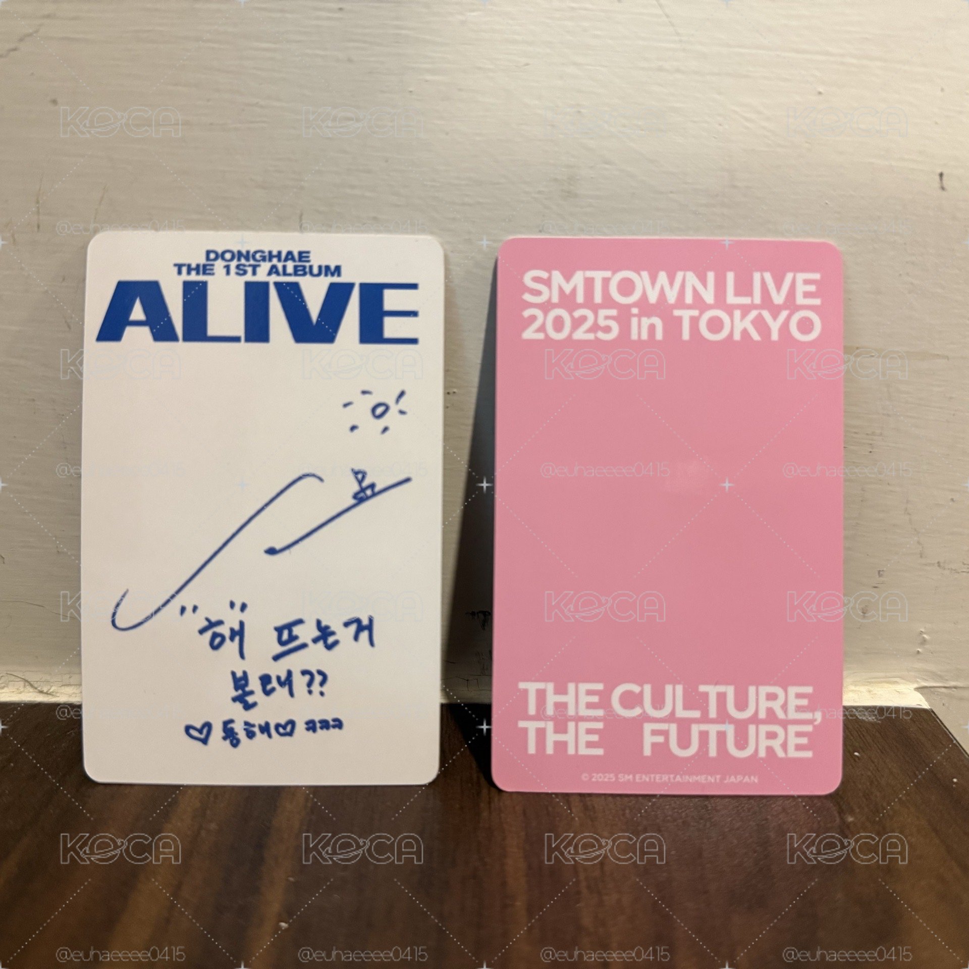 李東海專輯卡+SM TOWN隨機卡