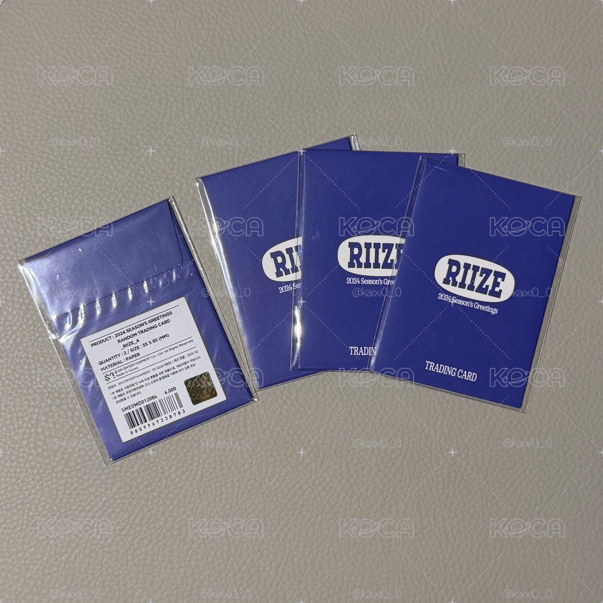 SM 2024 年曆組後續周邊 RIIZE 隨機卡包 A*4