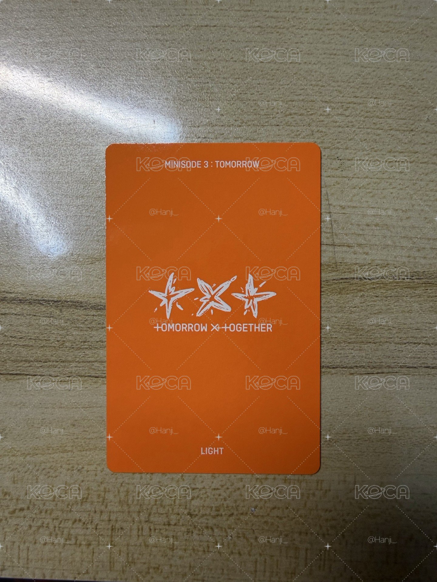 TXT 迷六 minisode 3: TOMORROW 專卡 休寧凱 Huening Kai LIGHT版 白襯衫落葉