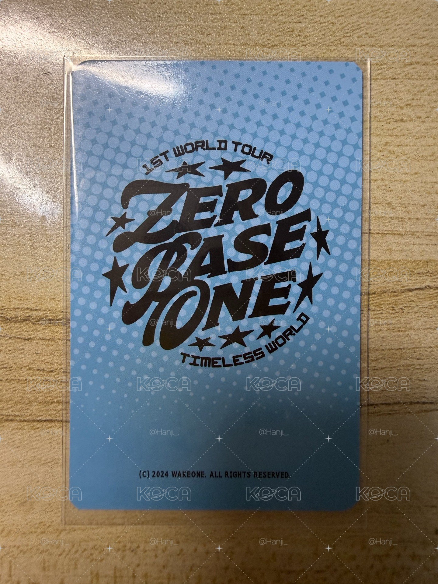 ZB1 演唱會周邊小卡 章昊  1ST WORLD TOUR TIMELESS WORLD 復古相機 學院風