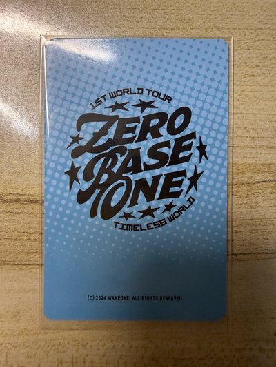 ZB1 演唱會周邊小卡 章昊  1ST WORLD TOUR TIMELESS WORLD 復古相機 學院風