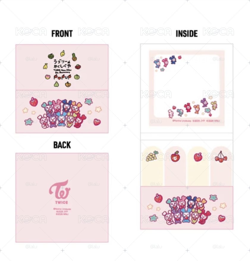 Twice 日本九週年 便利貼組