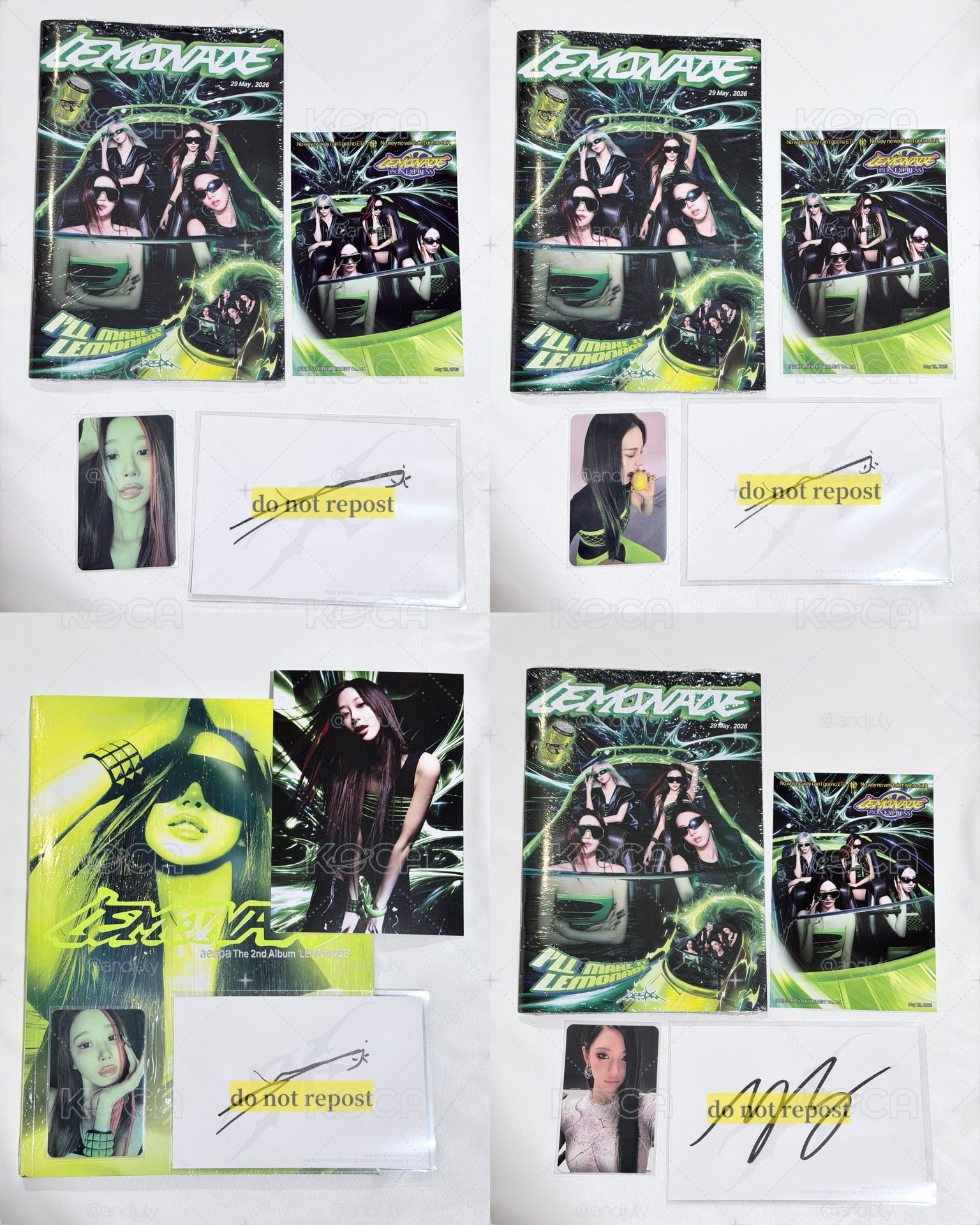 LEMONADE 美版親簽全專 POS ACID
