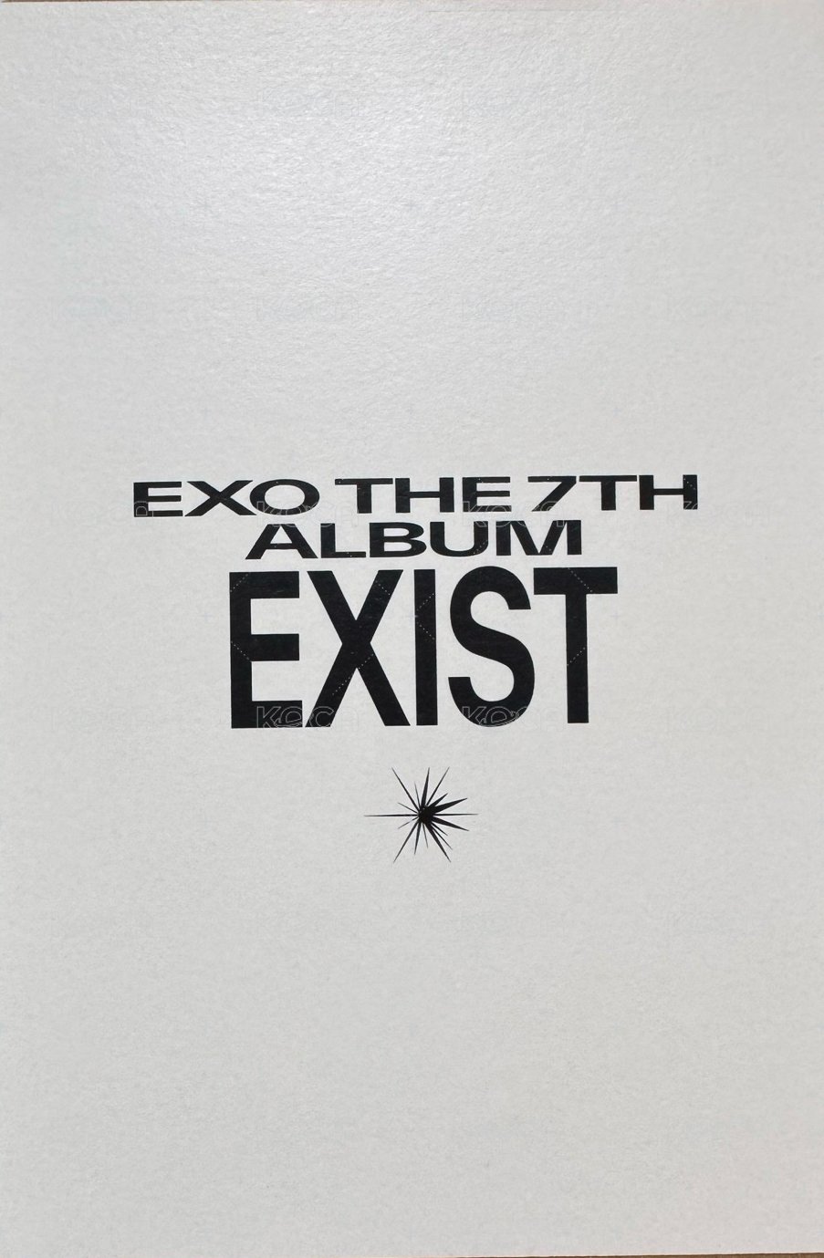 EXIST 明信片 E ver 背面