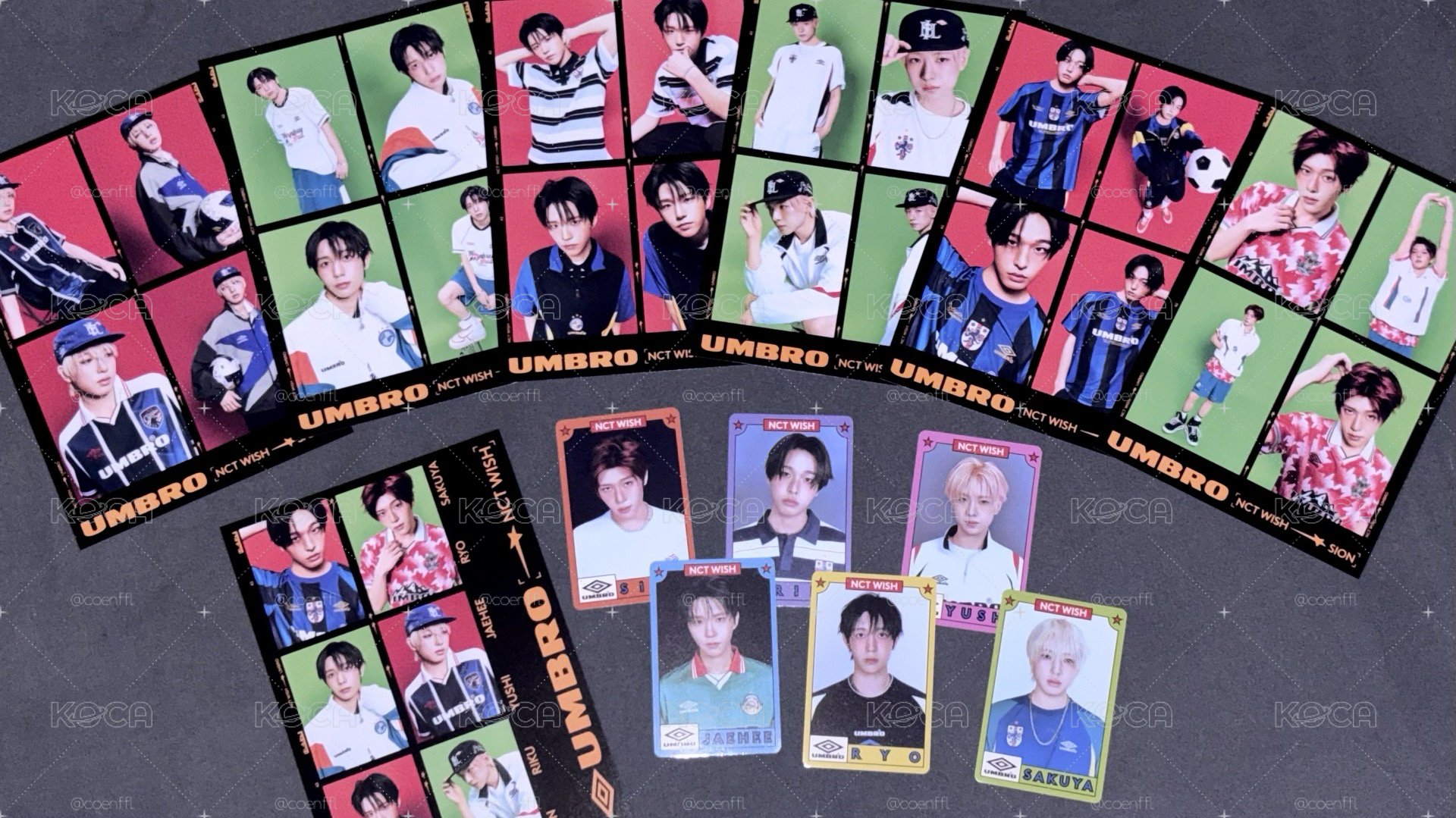 NCT WISH X UMBRO 聯名小卡+四格拍貼