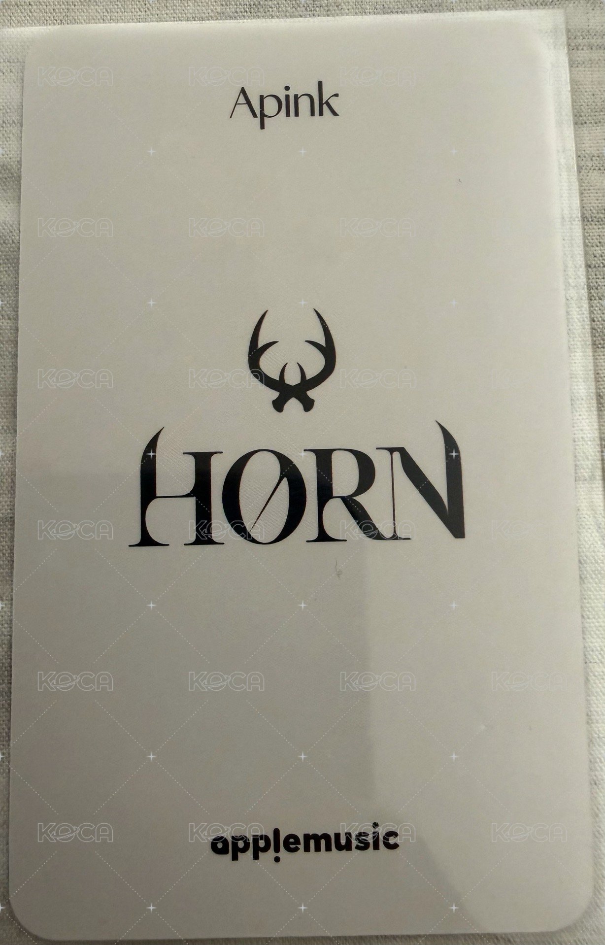 HORN am 特典卡 特典卡  背面