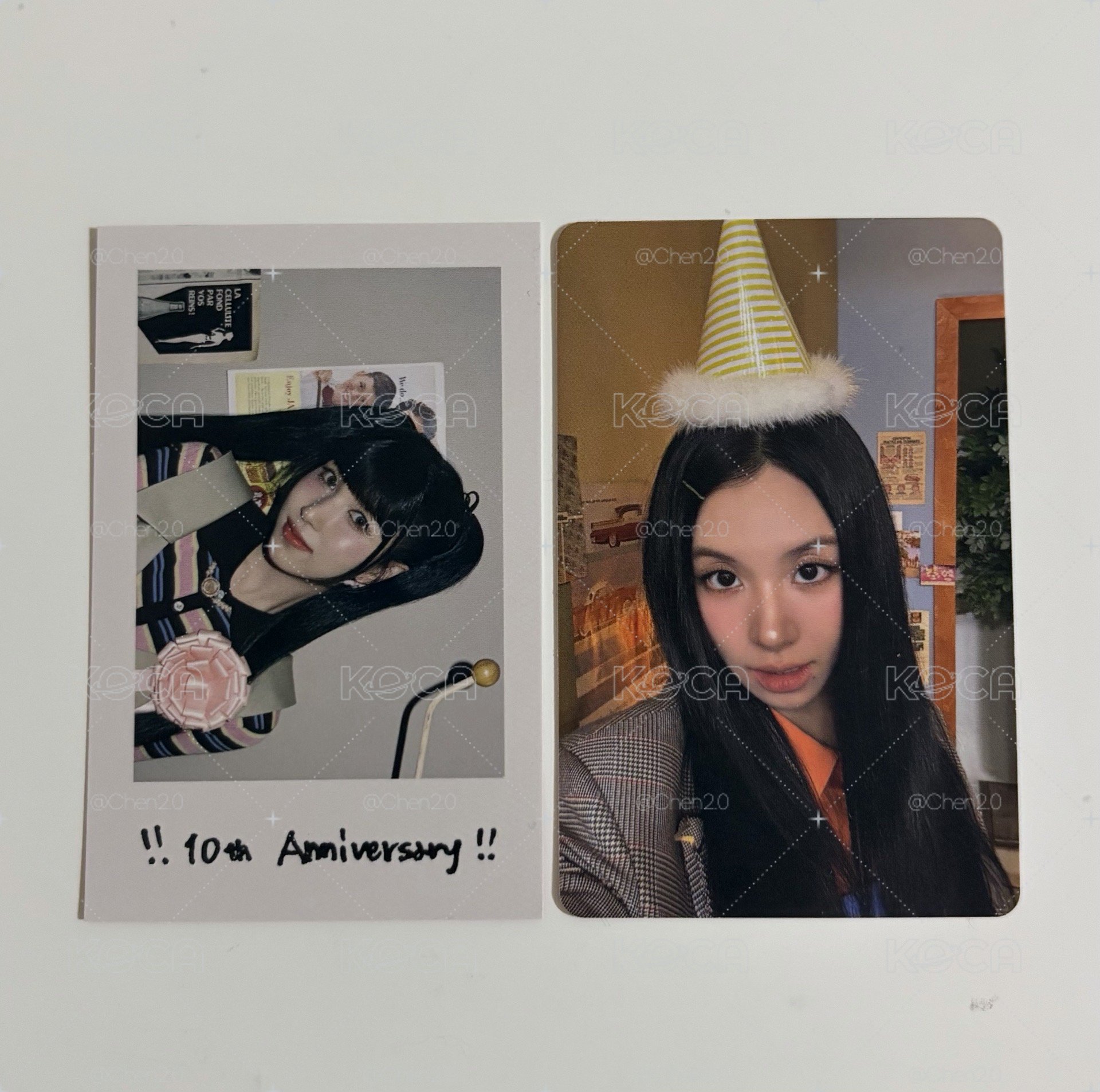 雙馬尾南拍立得+彩小卡（2張）