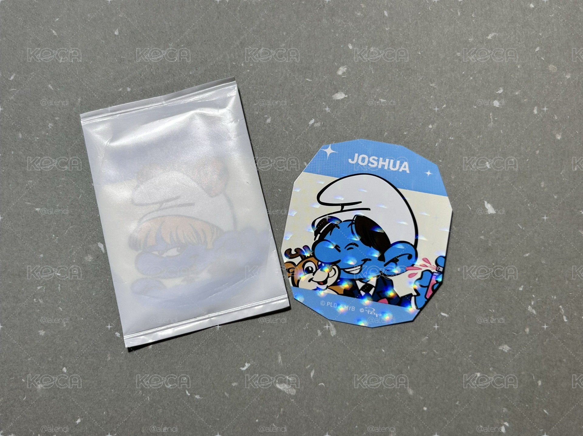 藍色小精靈貼紙 榮 秀