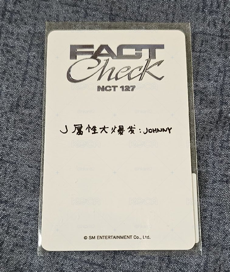 NCT127 FACT CHECK JOHNNY 