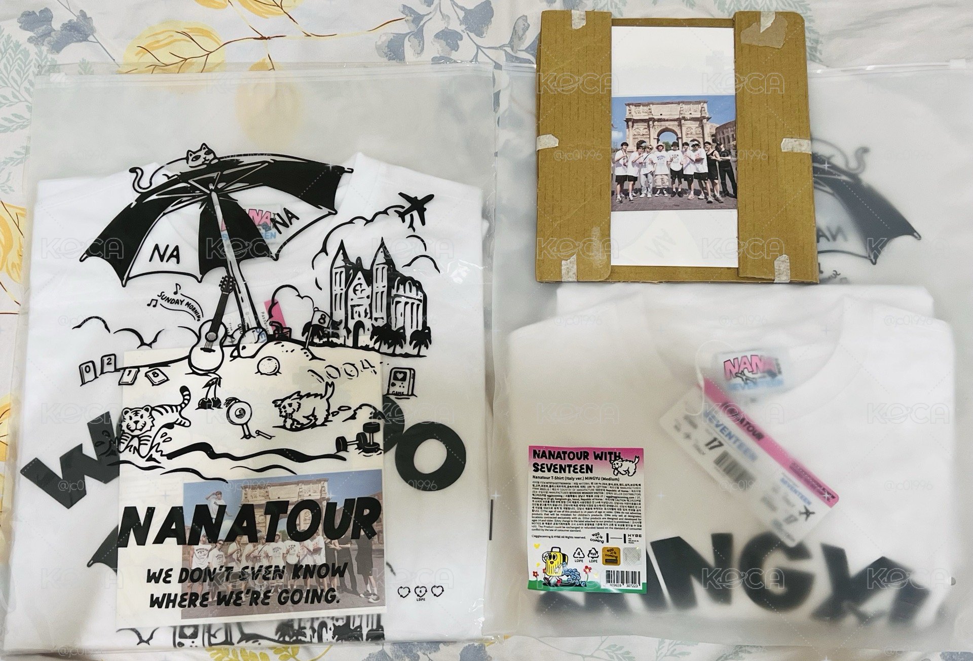 圓、奎 nana tour t shirts