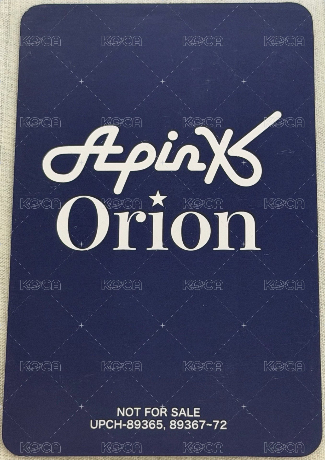 orion 專輯卡  背面