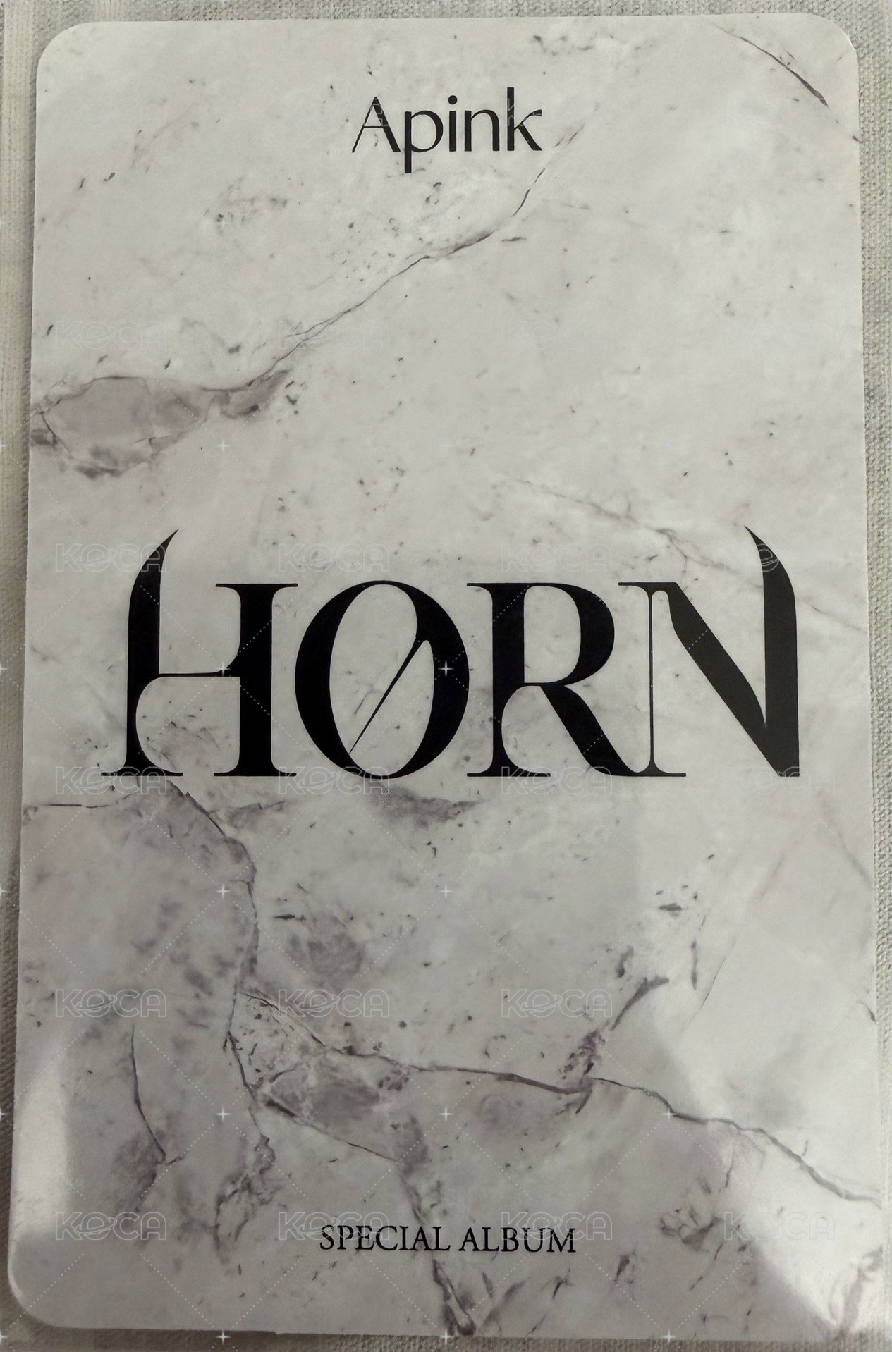 HORN 專輯卡  背面