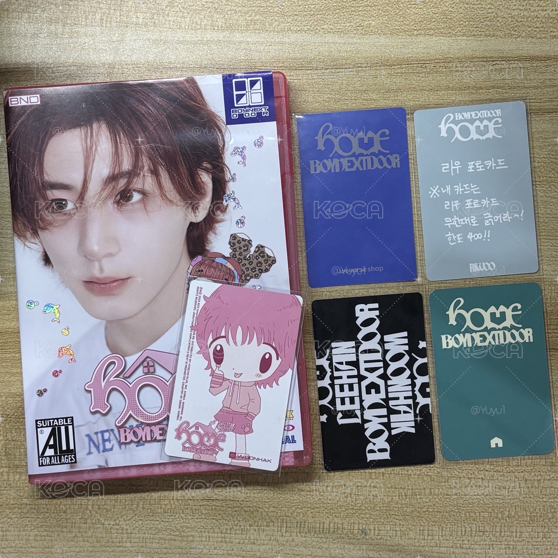BOYNEXTDOOR *整圖出售*單封全專+特典卡專卡各兩張