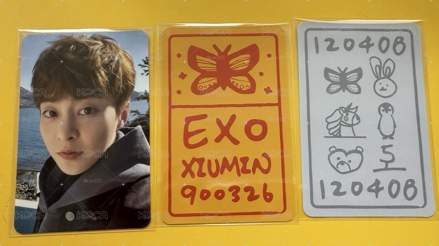 EXO 10週年 XIUMIN幸運卡SET