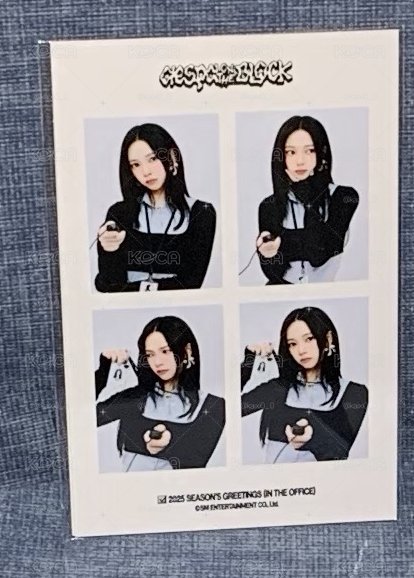 SM 2025 年曆組後續周邊 aespa 四格照 Karina