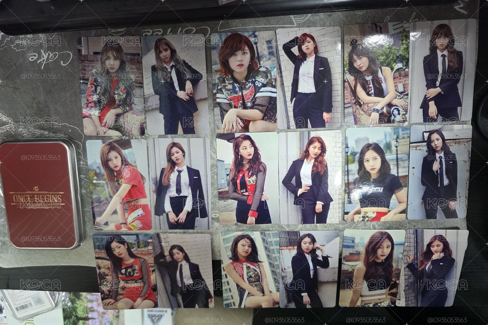 twice 早期 鐵盒小卡組 A.B.C款