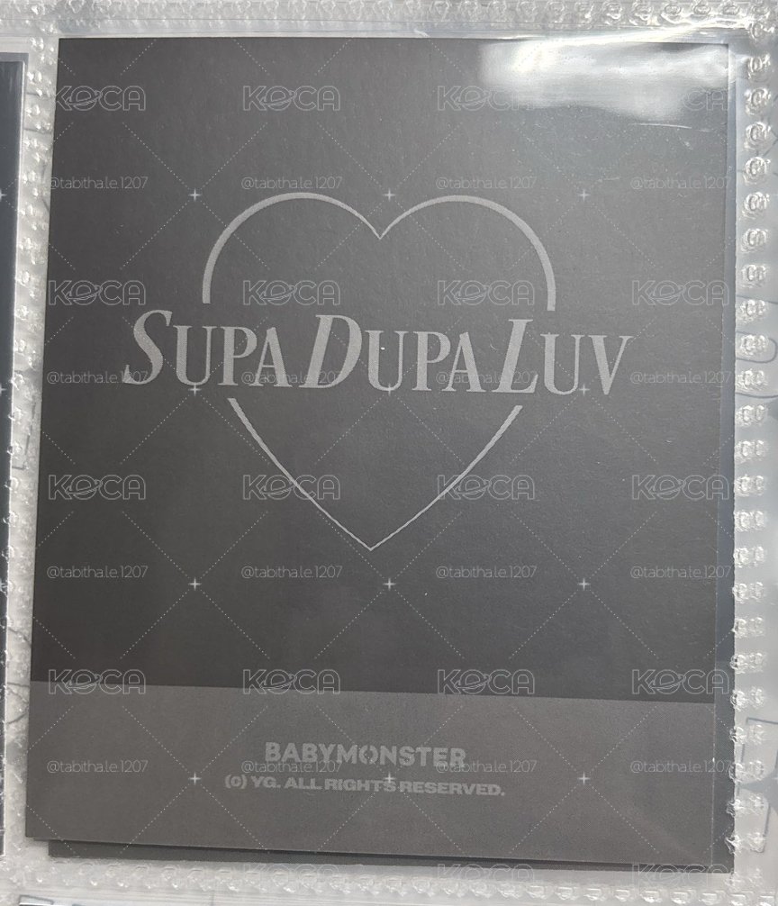SUPA DUPA LUV 韓國 線下滿額Ver.A 滿額卡 