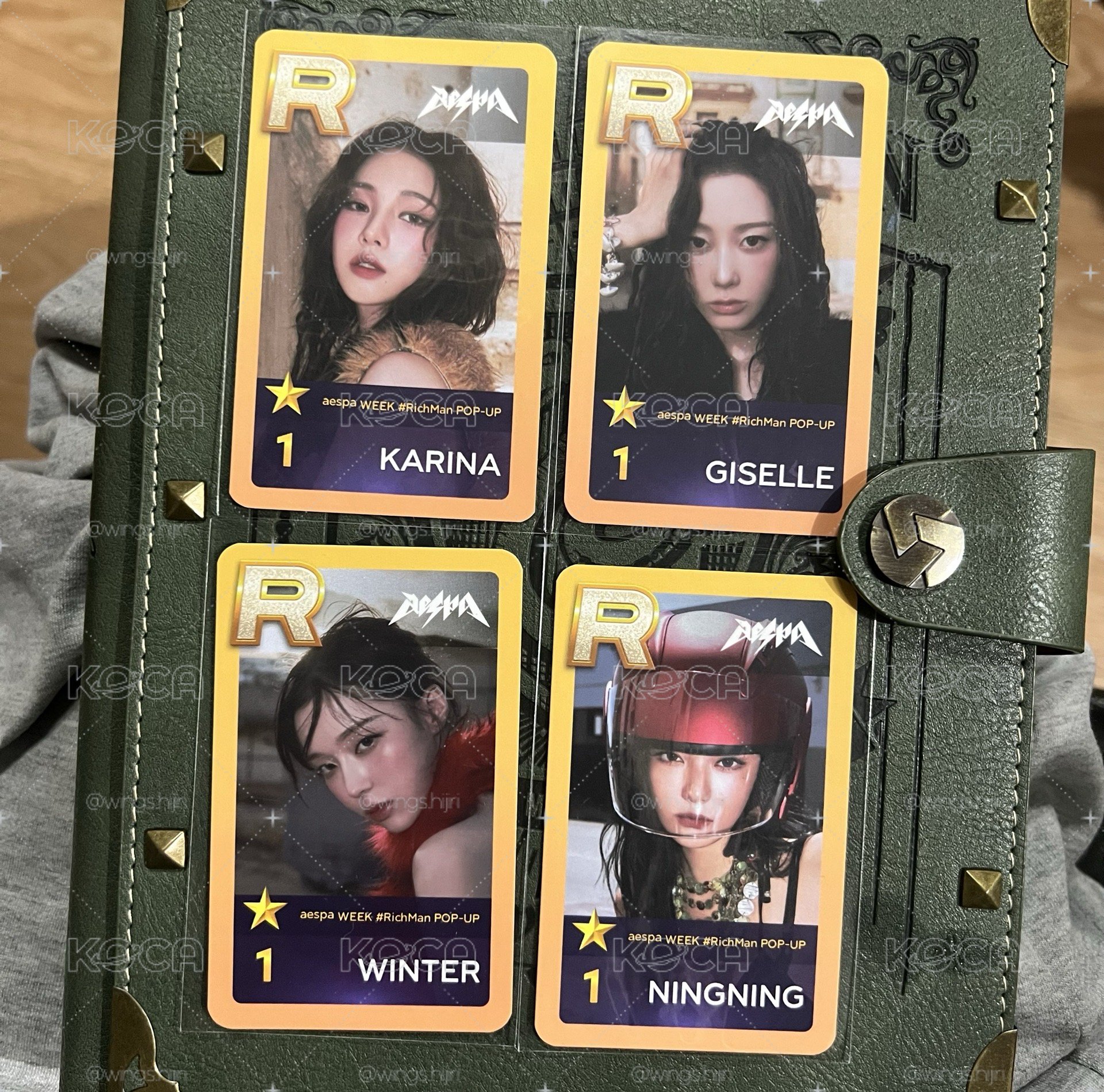 aespa | RICH MAN | 快閃遊戲任務卡
